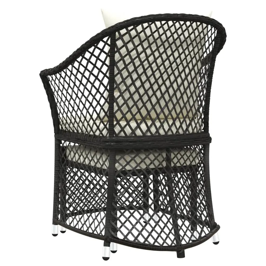 2 Piece Garden Lounge Set with Cushions Poly Rattan Price