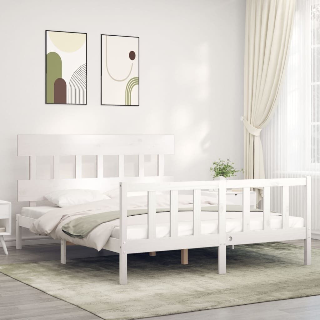 Bed Frame with Headboard Solid Wood Price