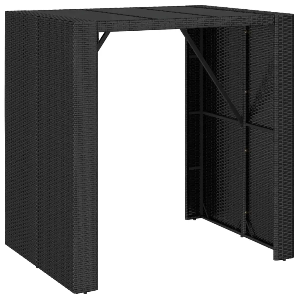 Garden Bar Set with Cushions Poly Rattan Price