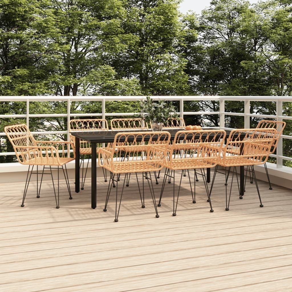 Garden Dining Set Poly Rattan Price