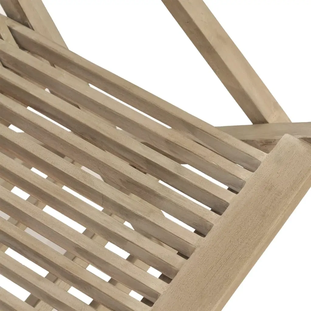 Garden Dining Set Grey Solid Wood Teak Price