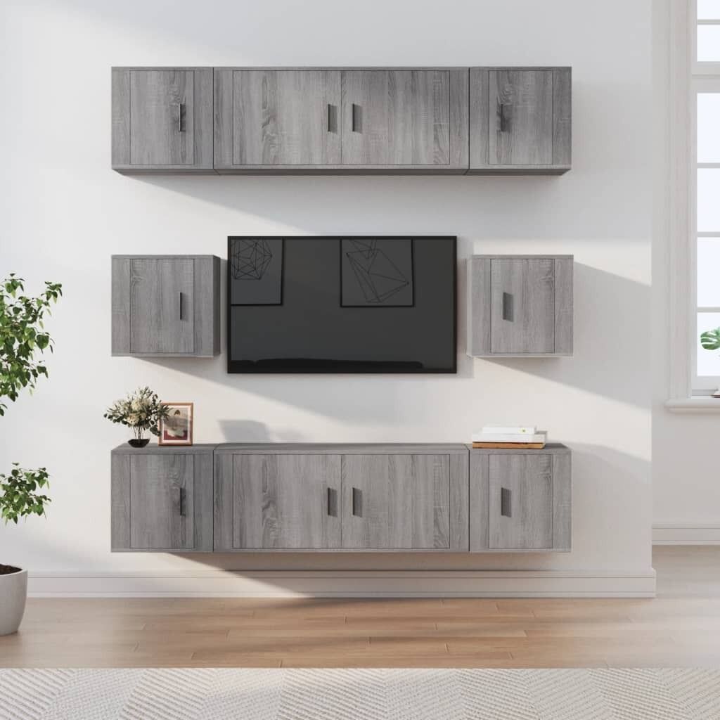 8 Piece TV Cabinet Set Engineered Wood Price