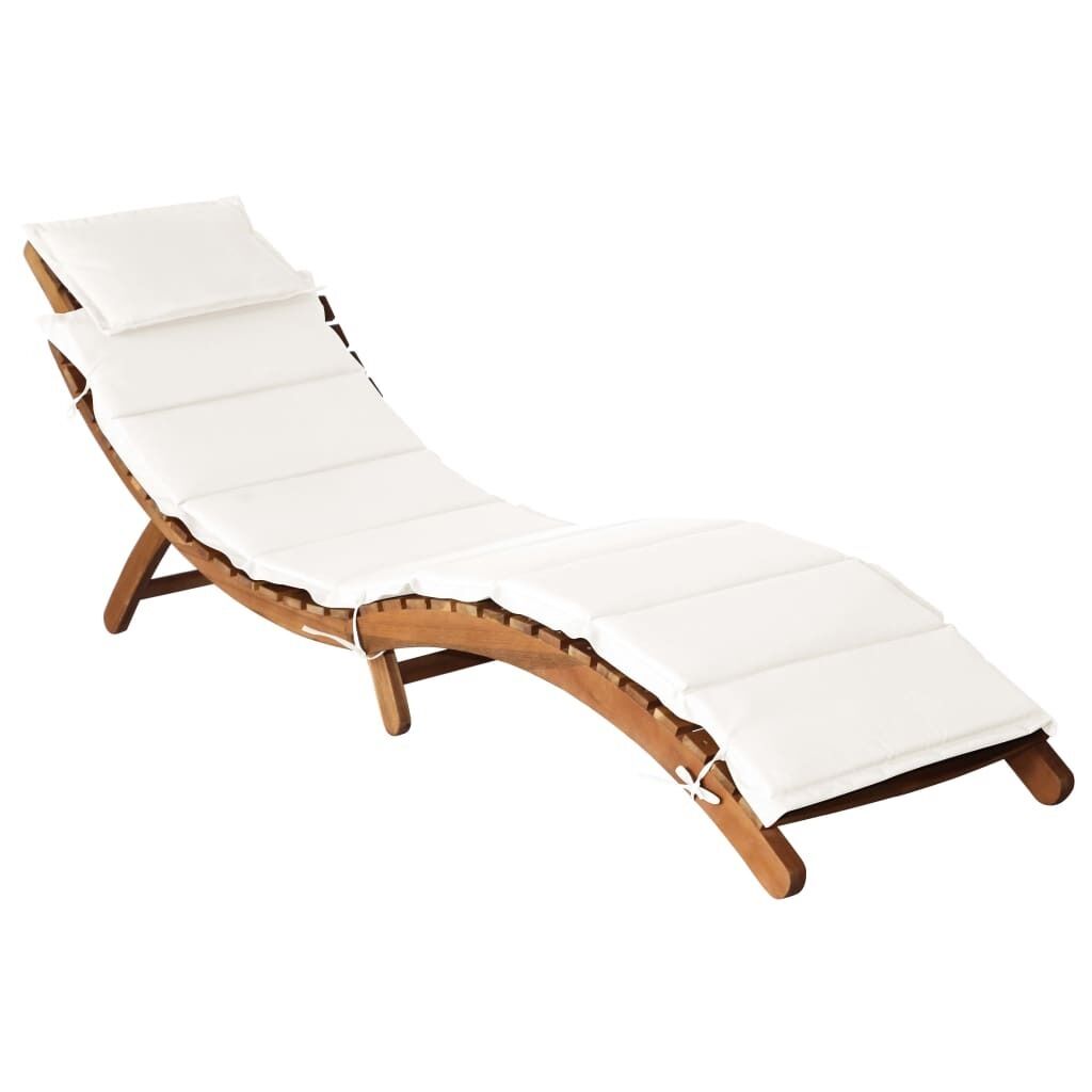 Sun Loungers with Cushions Solid Wood Acacia Price