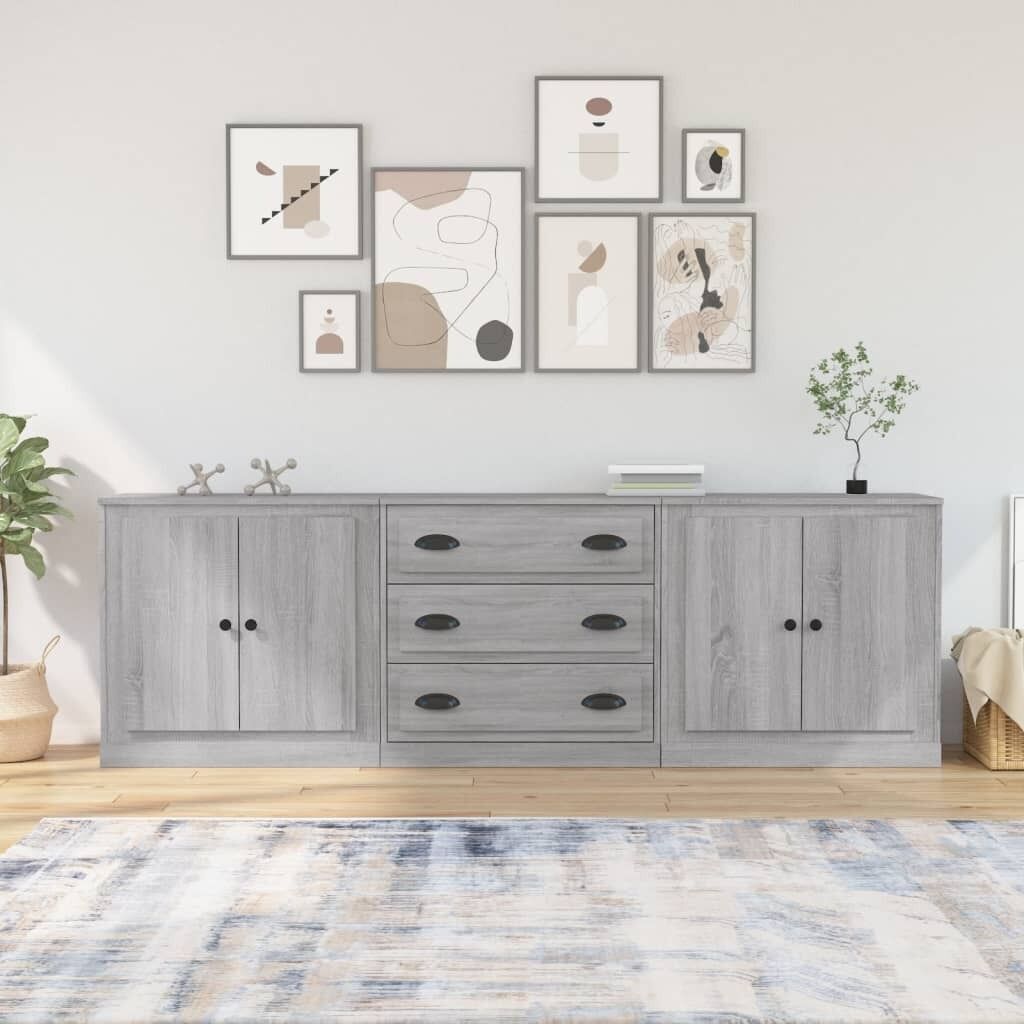 Sideboards 3 pcs Engineered Wood Price