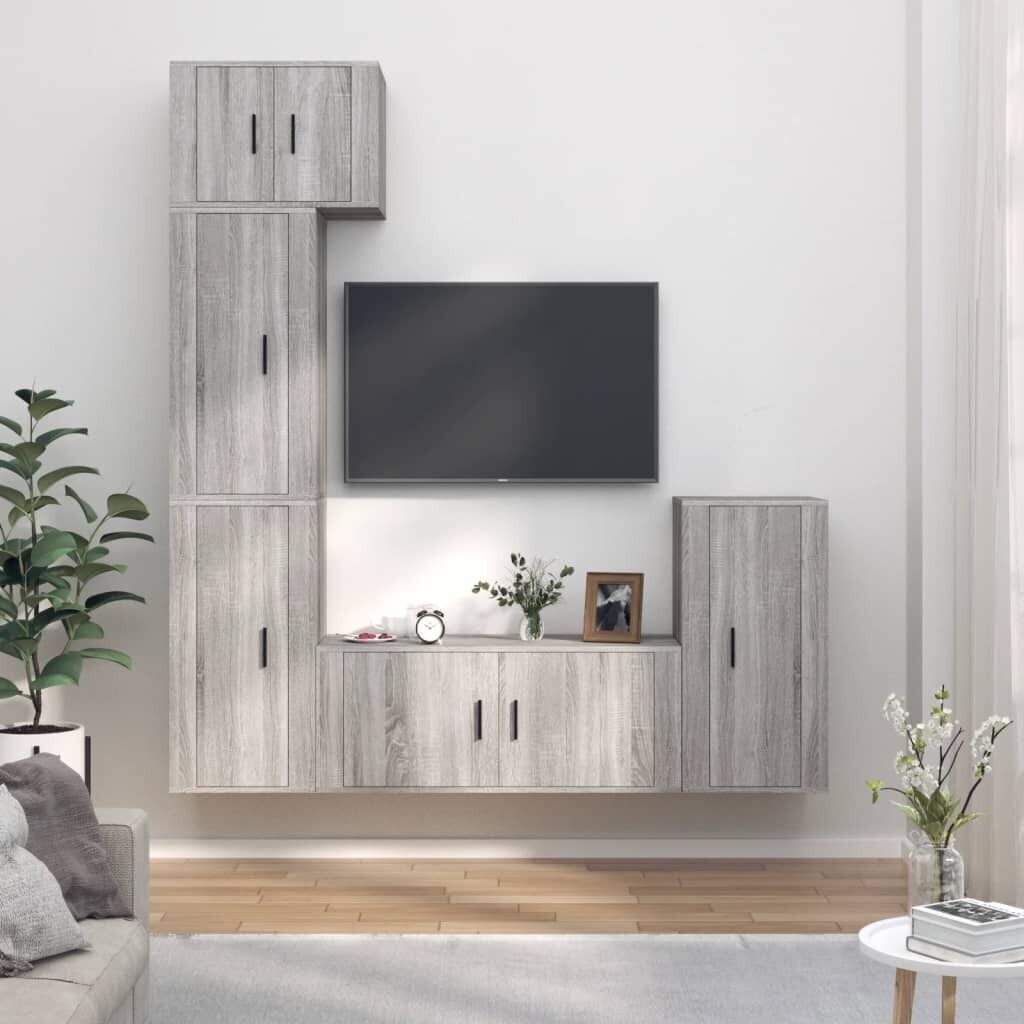 5 Piece TV Cabinet Set Engineered Wood Price