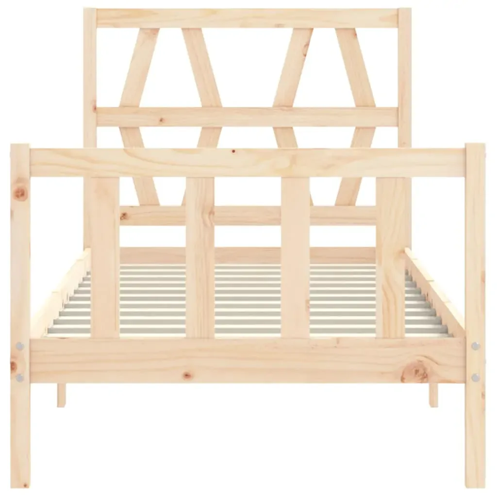 Bed Frame with Headboard Solid Wood Price