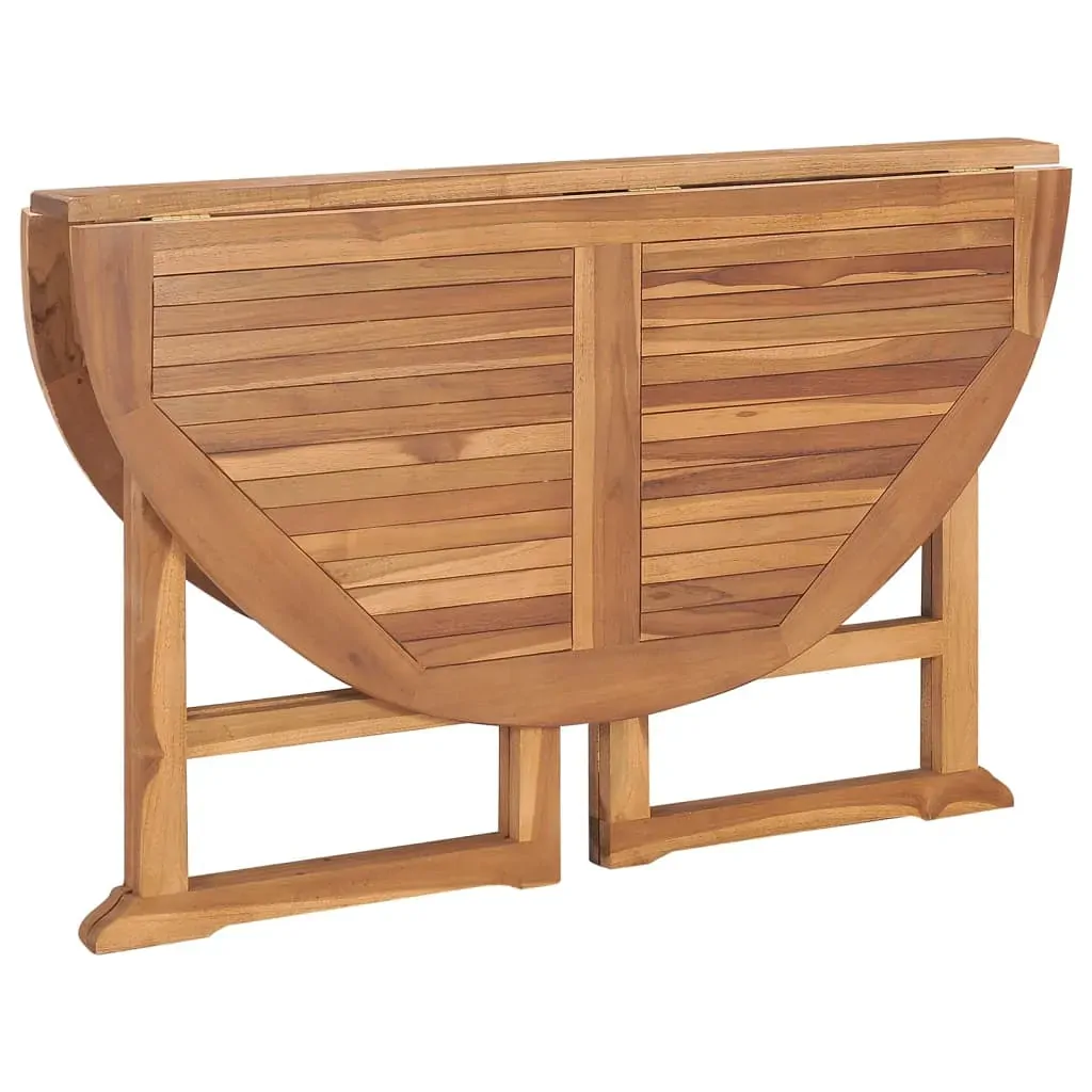 Folding Garden Dining Table 110x75 cm Solid Wood Teak Price