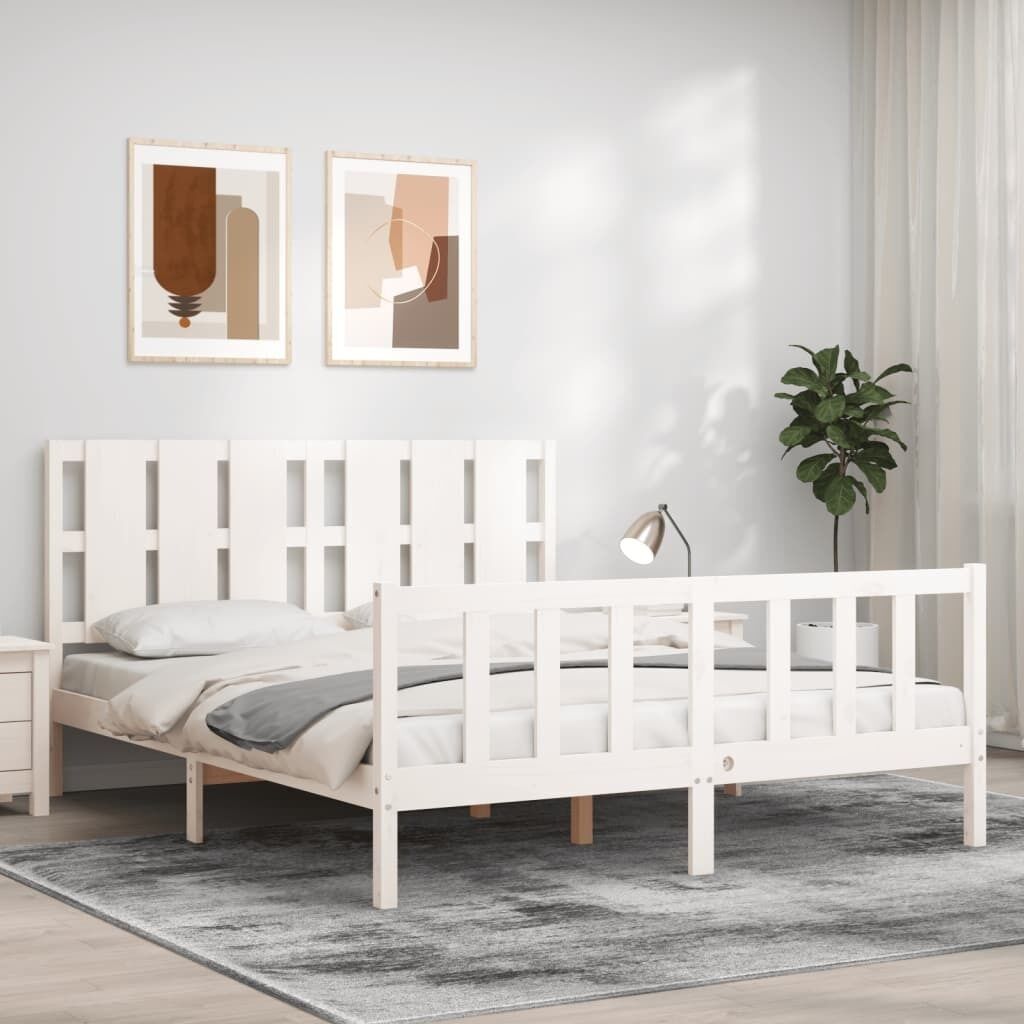 Bed Frame with Headboard Solid Wood Price