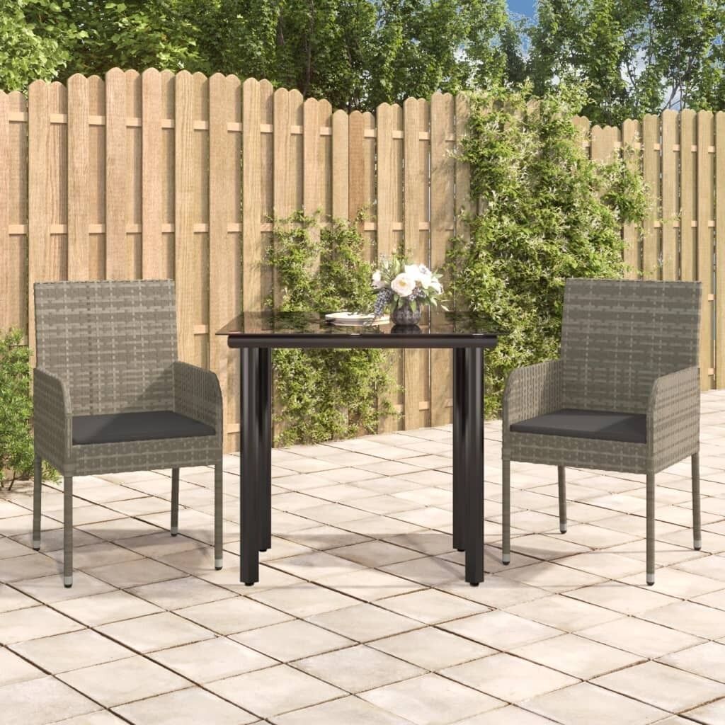 Garden Dining Set with Cushions Poly Rattan Price