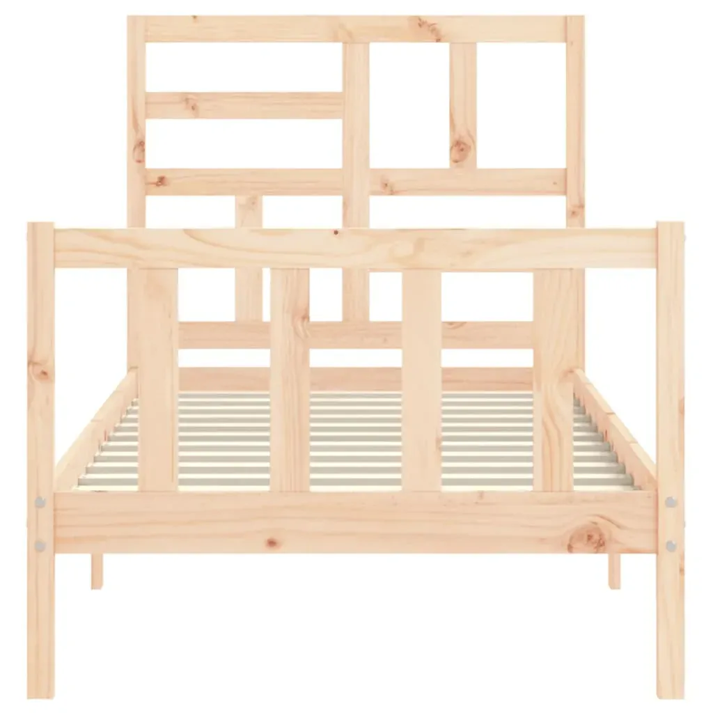 Bed Frame with Headboard Solid Wood Price