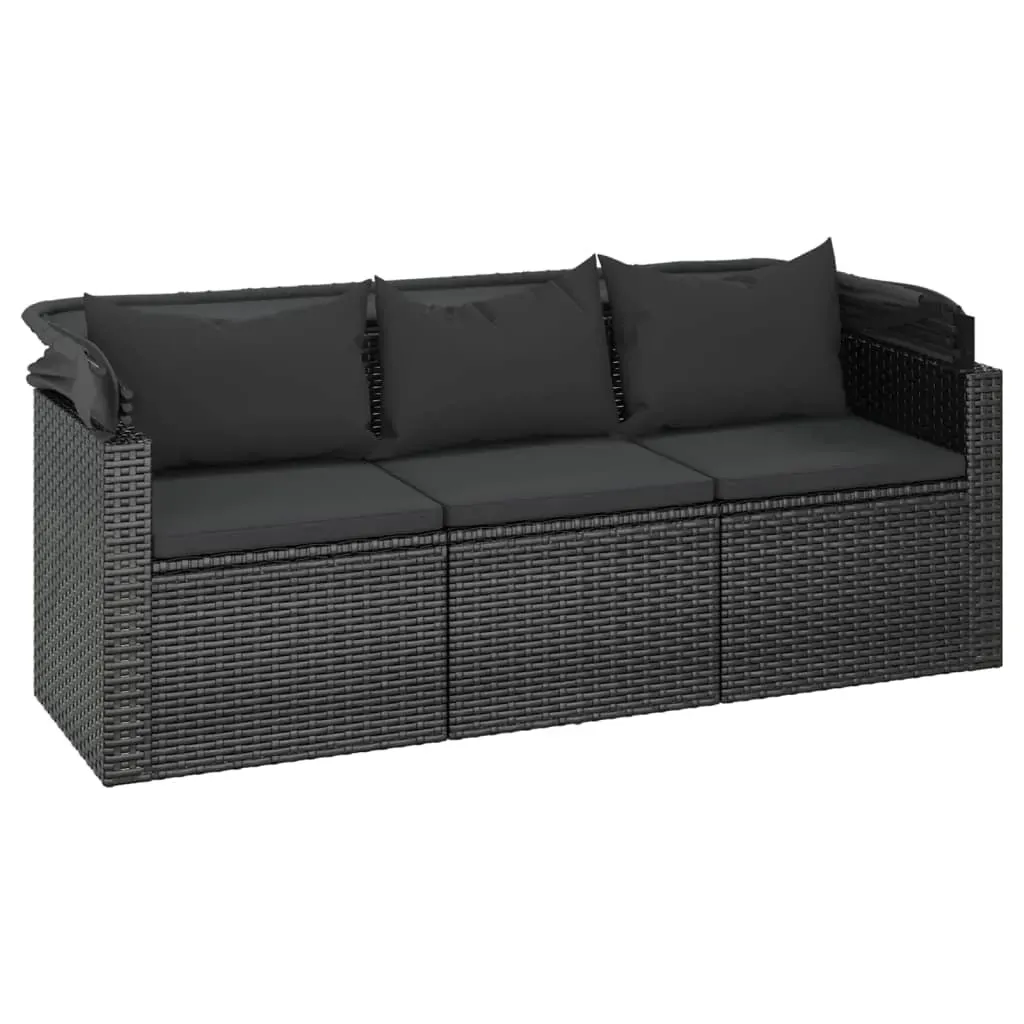 4 Piece Garden Sofa Set with Cushions Poly Rattan Price