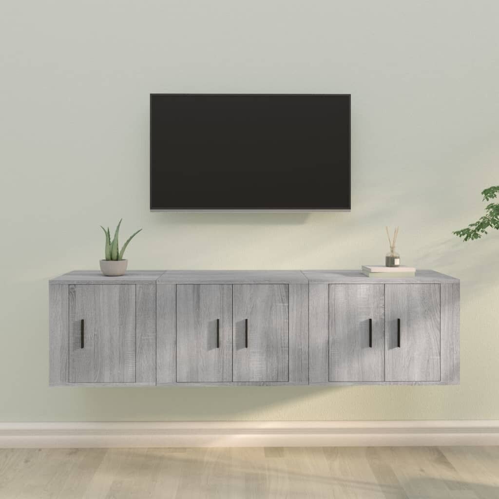 3 Piece TV Cabinet Set Engineered Wood Price