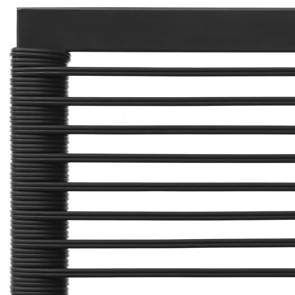 Garden Lounge Set Black and Grey Poly Rattan Price