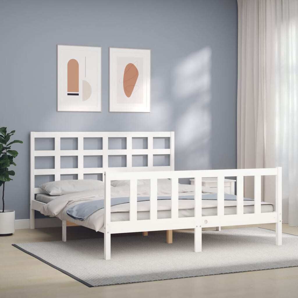 Bed Frame with Headboard Solid Wood Price