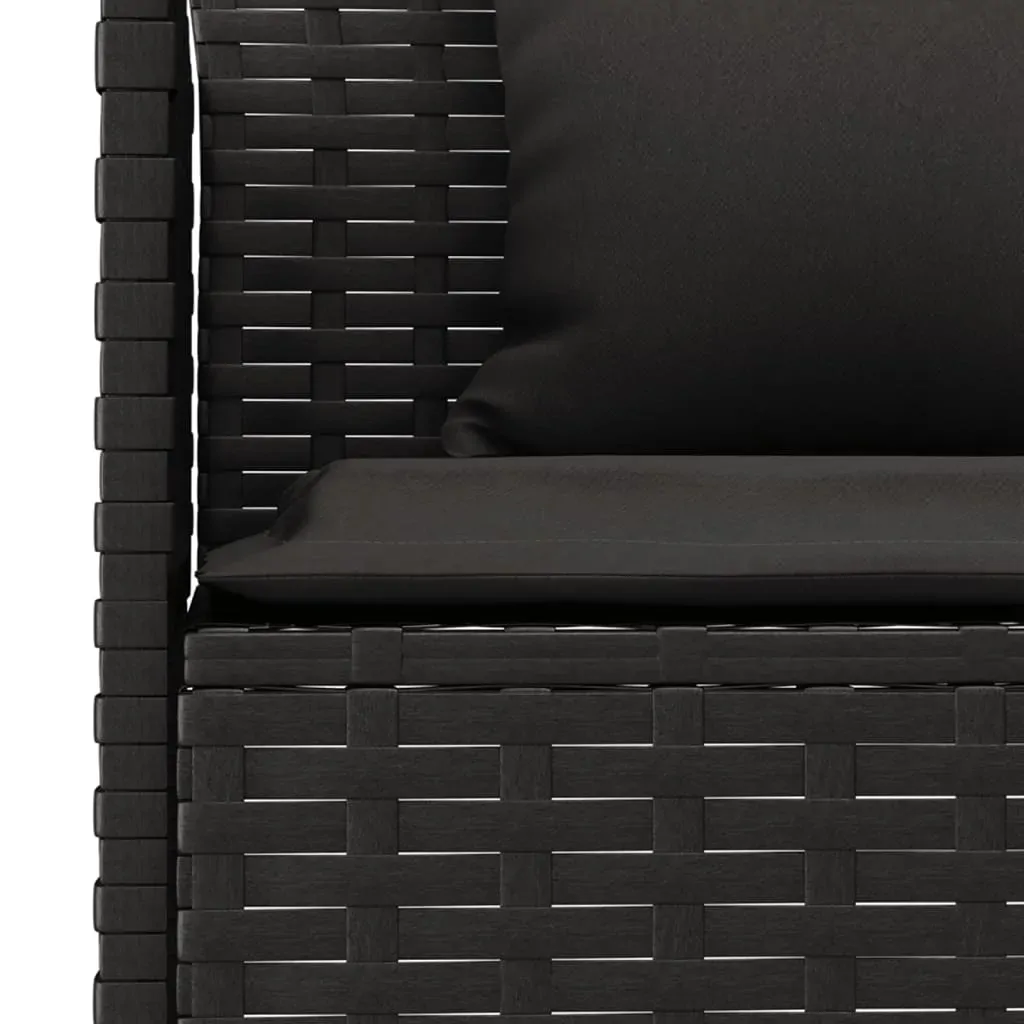 2 Piece Garden Dining Set with Cushions Poly Rattan Price