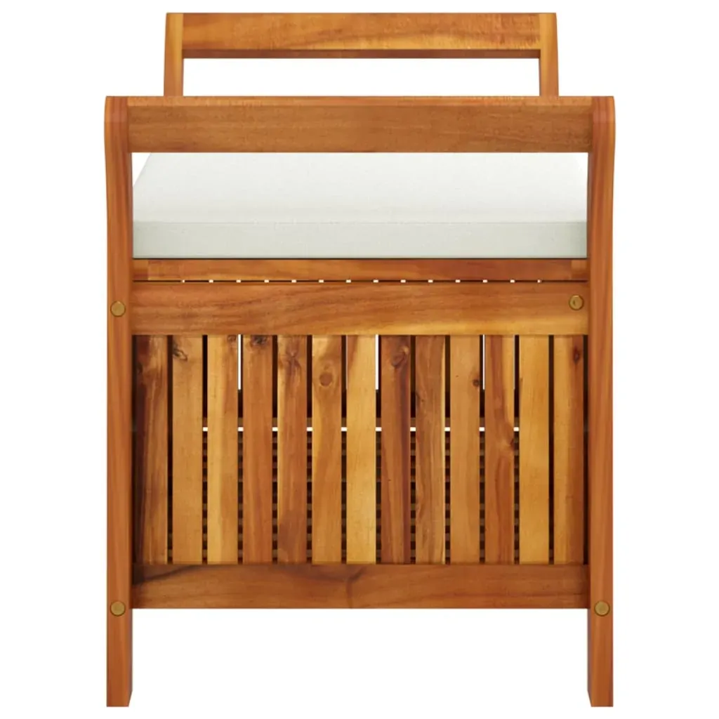Garden Storage Bench with Cushion Solid Wood Acacia Price