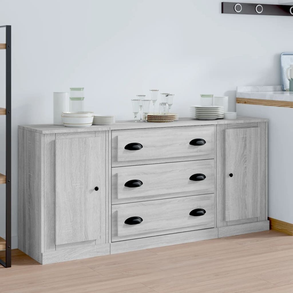Sideboards 3 pcs Engineered Wood Price