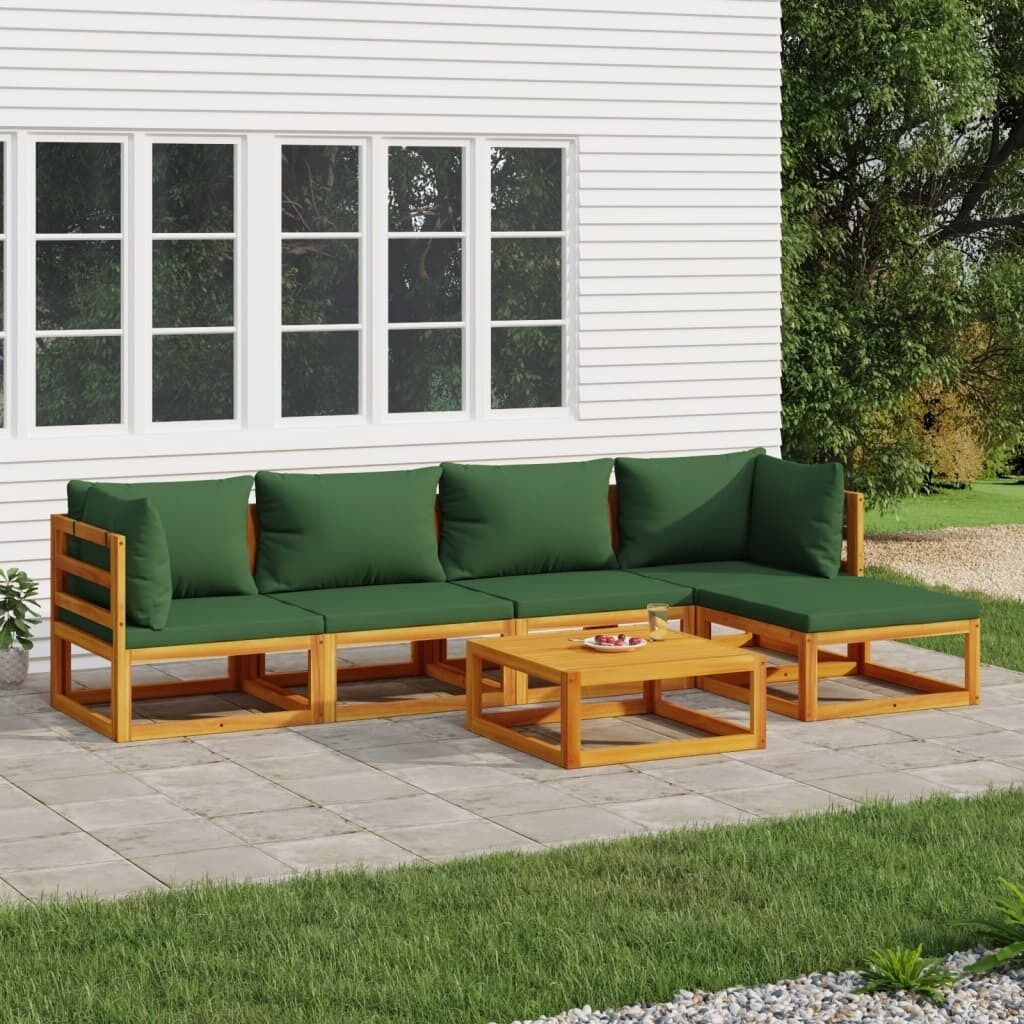 Garden Lounge Set with Cushions Solid Wood Price
