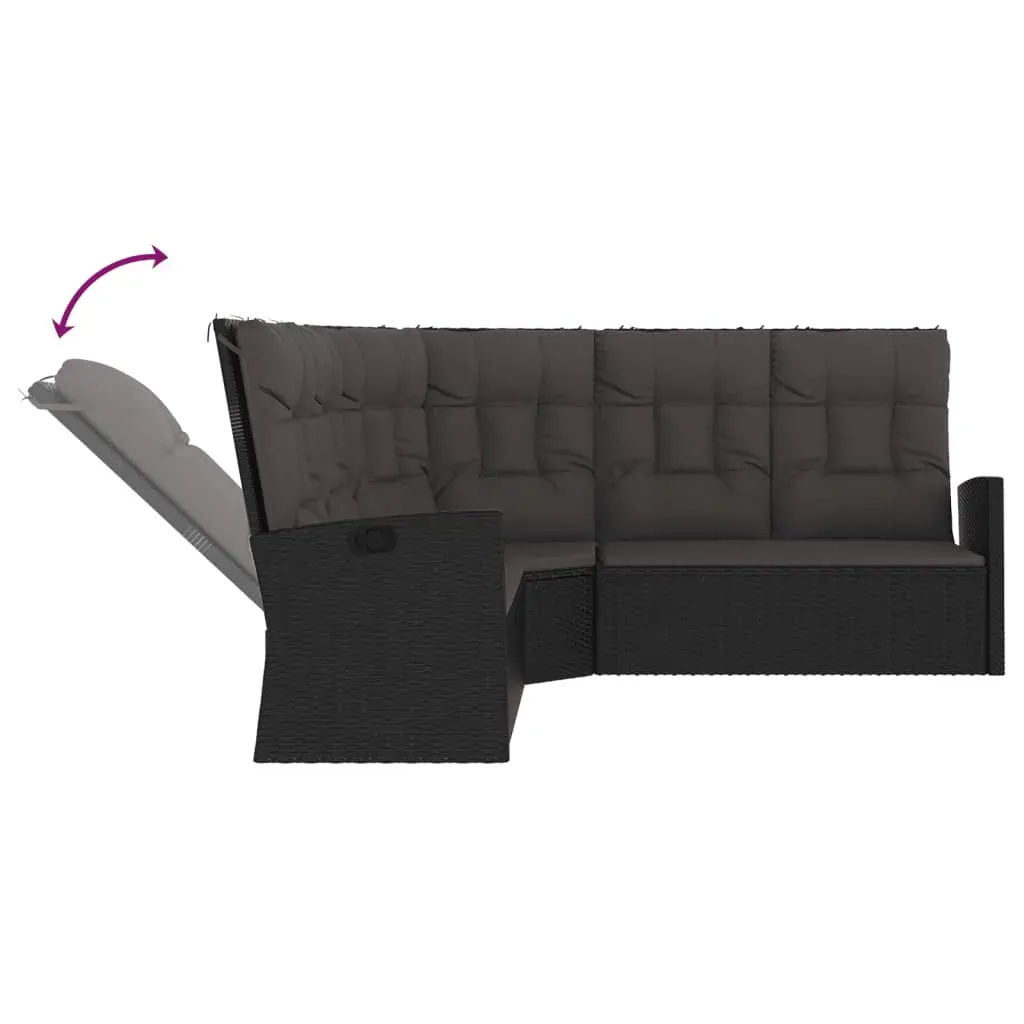 3 Piece Garden Lounge Set with Cushions Poly Rattan Price