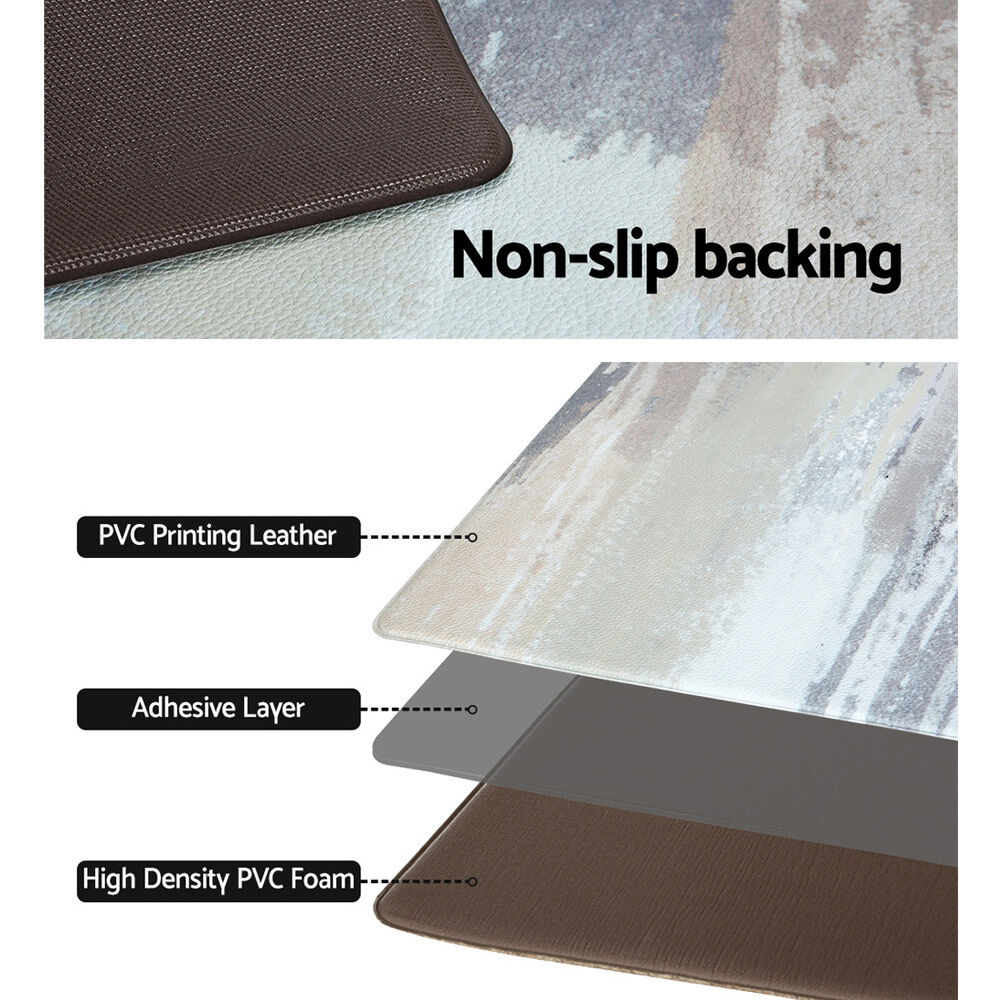 Artiss Kitchen Mat 45x150cm PVC Floor Rug Carpet Non-slip Lydia Price