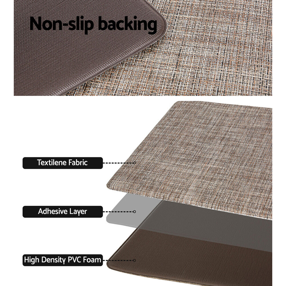 Artiss Kitchen Mat 45x75cm Textilene Floor Rug Carpet Non-slip Price