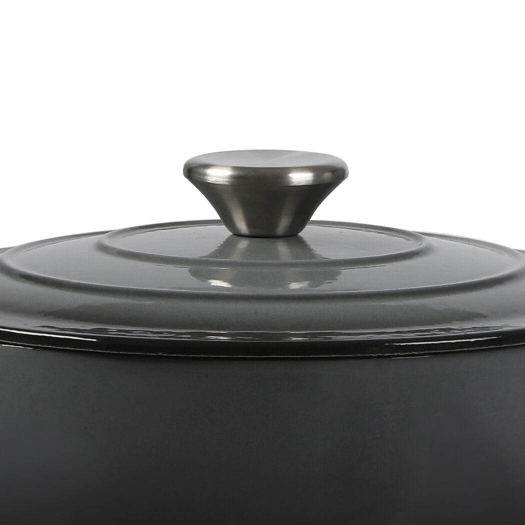 4L Enamel Dutch Oven Pot in Black Colour Price