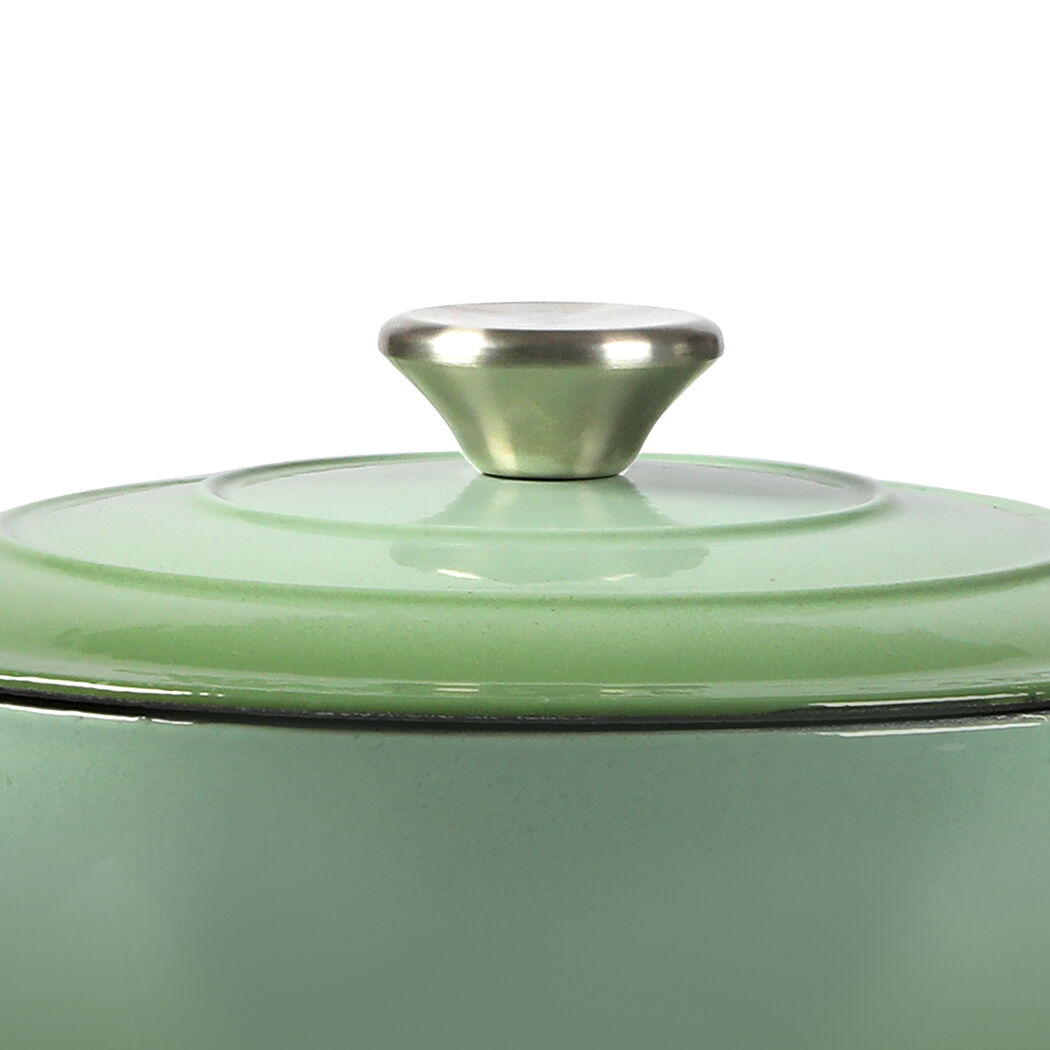 4L Enamel Dutch Oven Pot in Green Colour Price
