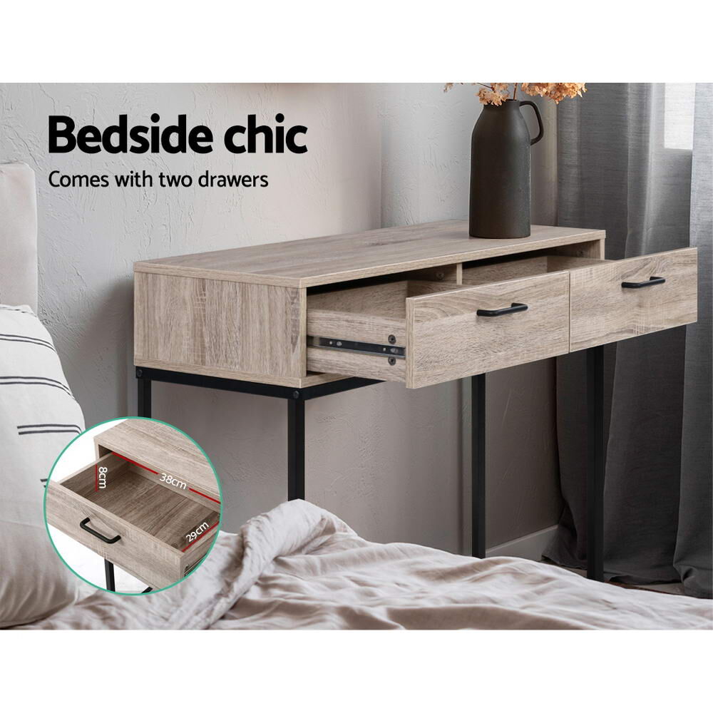 Hallway Console Table Hall Side Entry Display Desk Drawer Storage Oak Price