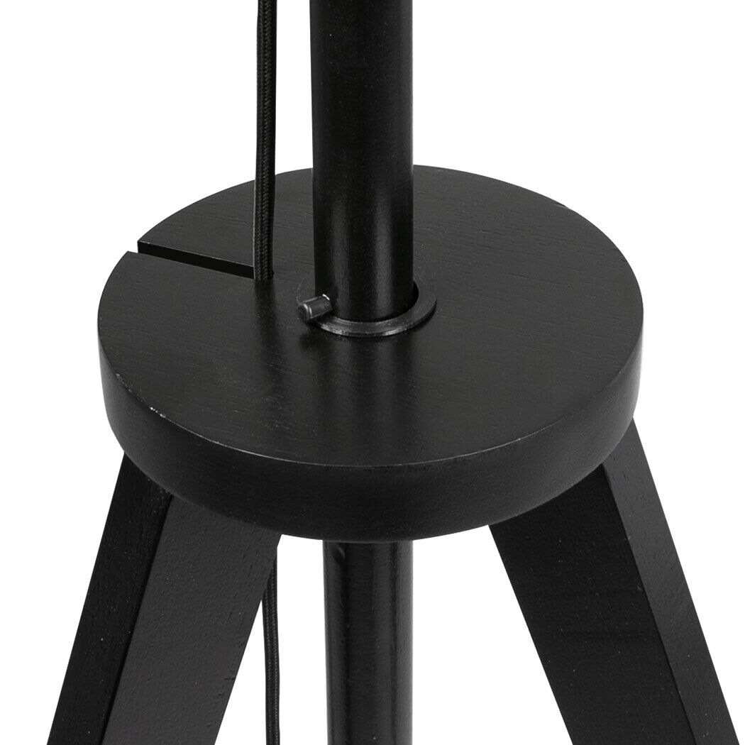 Wooden Floor Lamp Modern Tripod Black Price