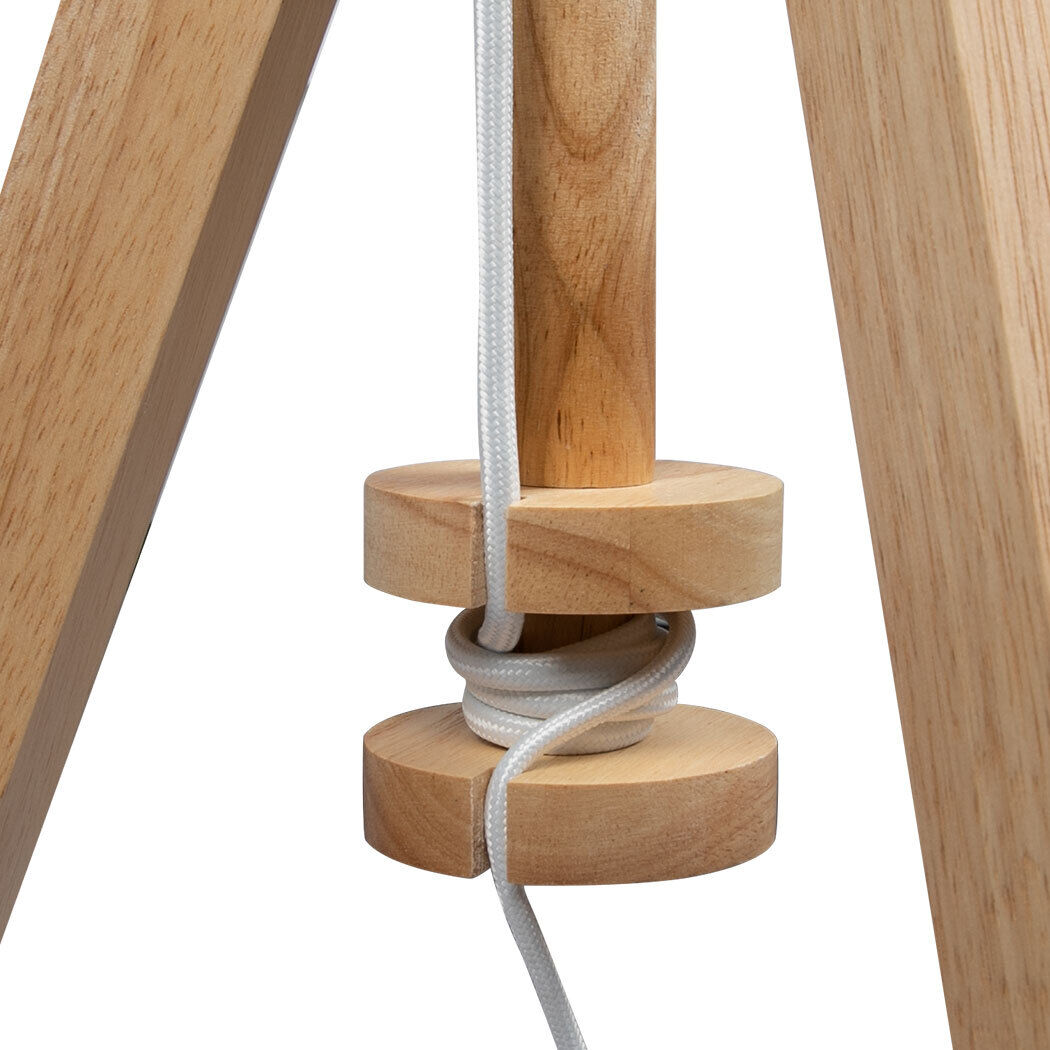 Tripod Floor Lamp Wooden Modern Natural Price