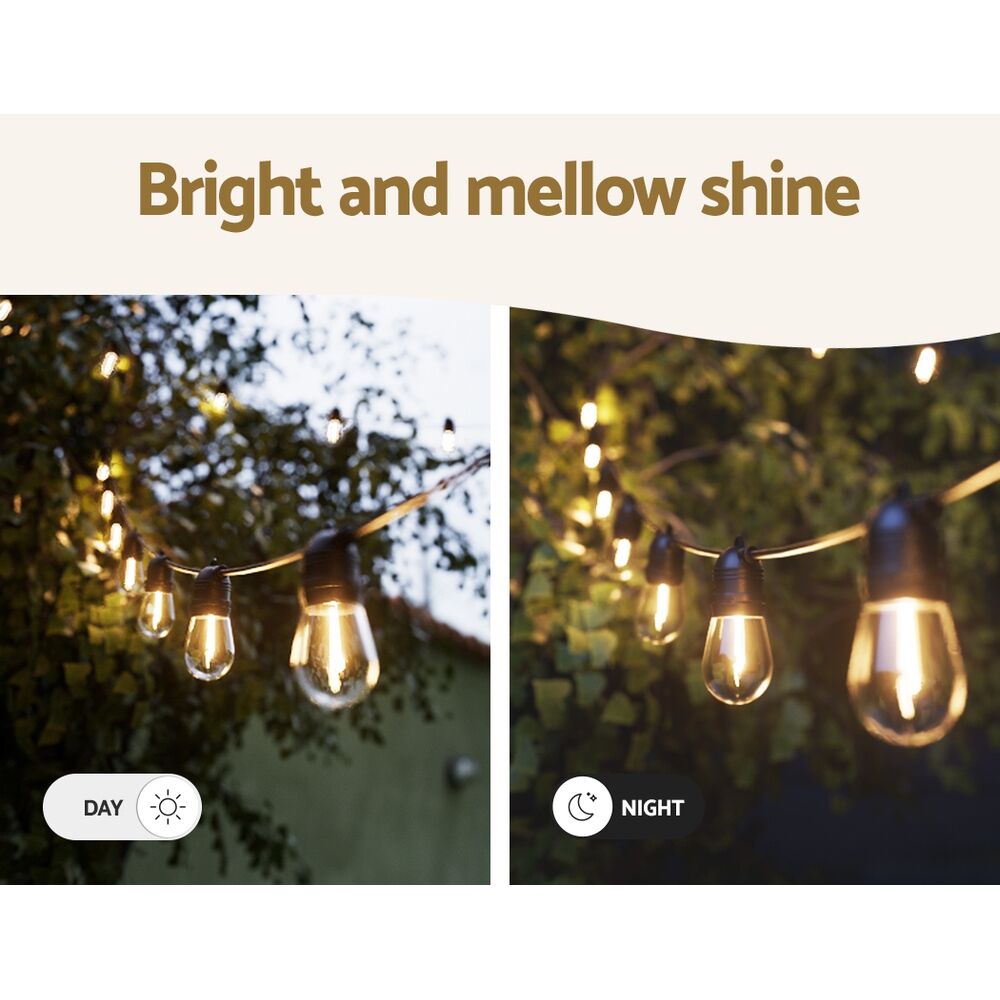 14m Festoon Lights Christmas Fairy String Lights Outdoor Party Garden Decor Price