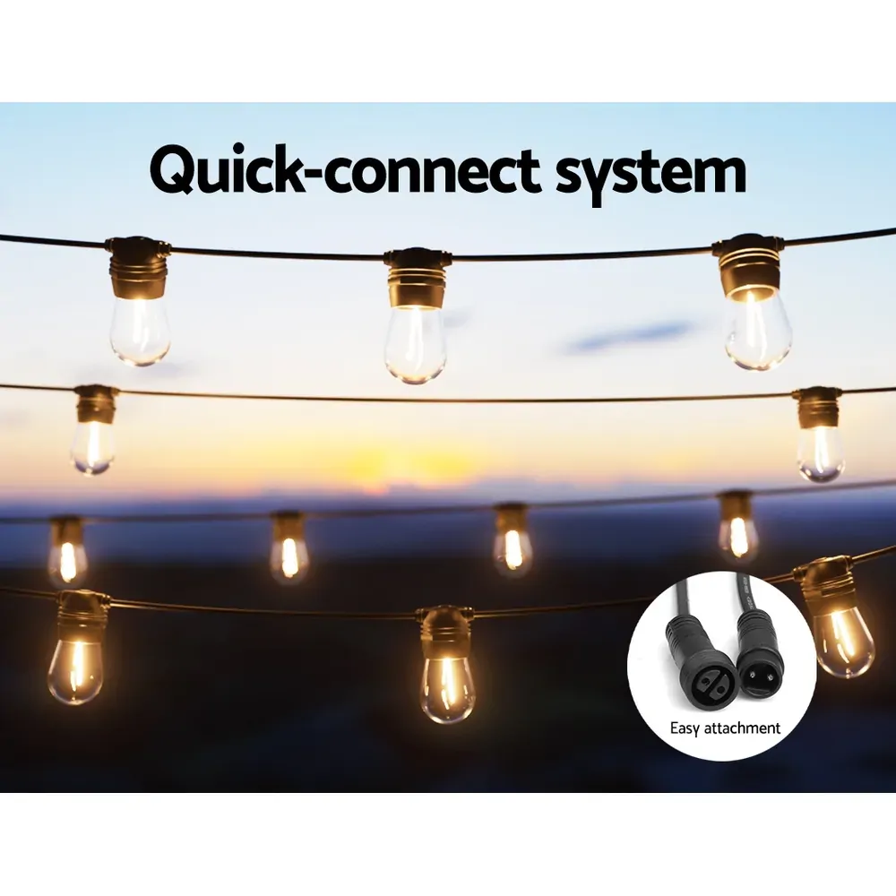 17m Solar Festoon Lights Outdoor LED String Light Christmas Party Decor 2pcs Price