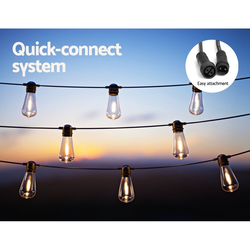 41m Solar Festoon Lights Outdoor LED String Light Xmas Party Decorations Price