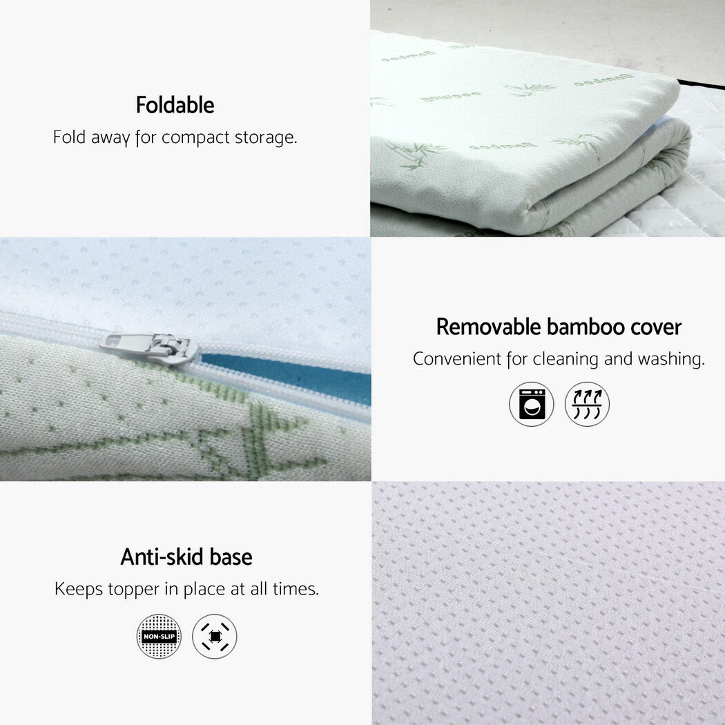 Giselle Memory Foam Mattress Topper 7-Zone 8cm King Single Price