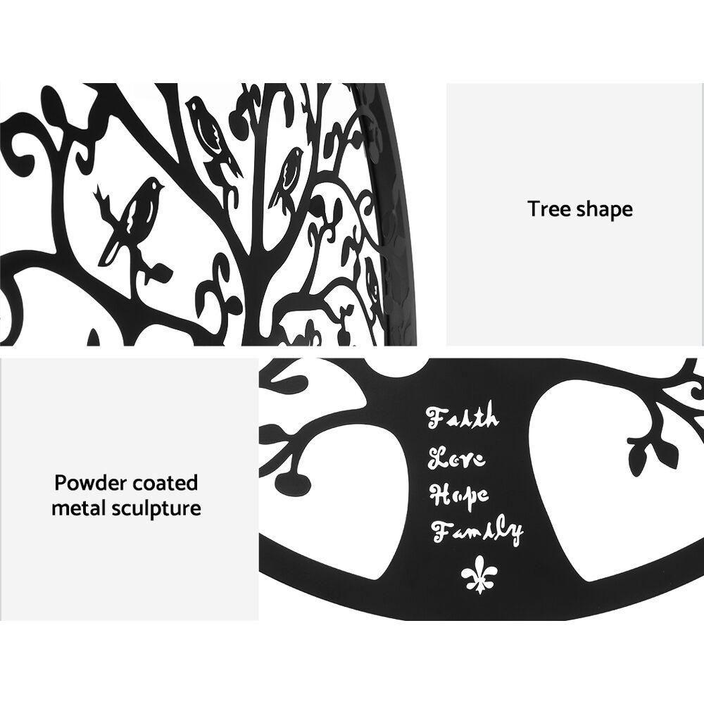Artiss Metal Wall Art Hanging Sculpture Home Decor Leaf Tree of Life Round Frame Price
