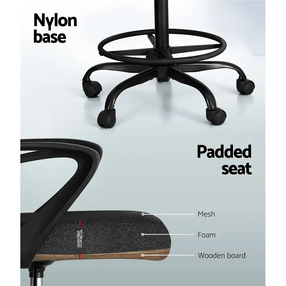 Office Chair Drafting Stool Computer Standing Desk Mesh Chairs Black Price
