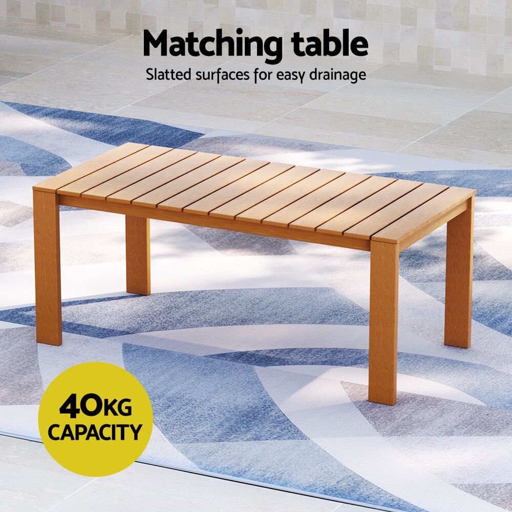Gardeon 5-Seater Outdoor Sofa Set Wooden Lounge Setting 6PCS Price