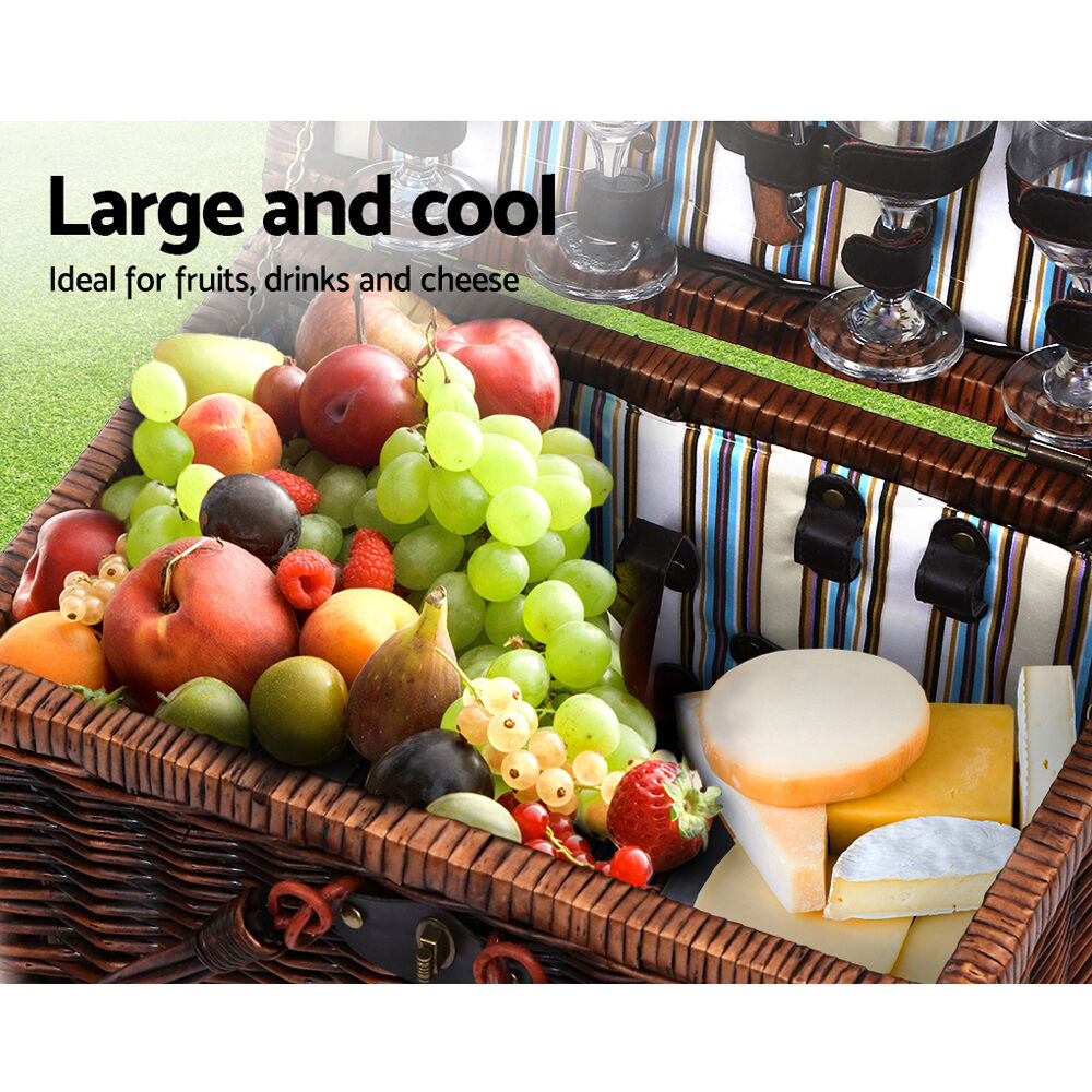 4 Person Picnic Basket Set Folding Insulated bag Price