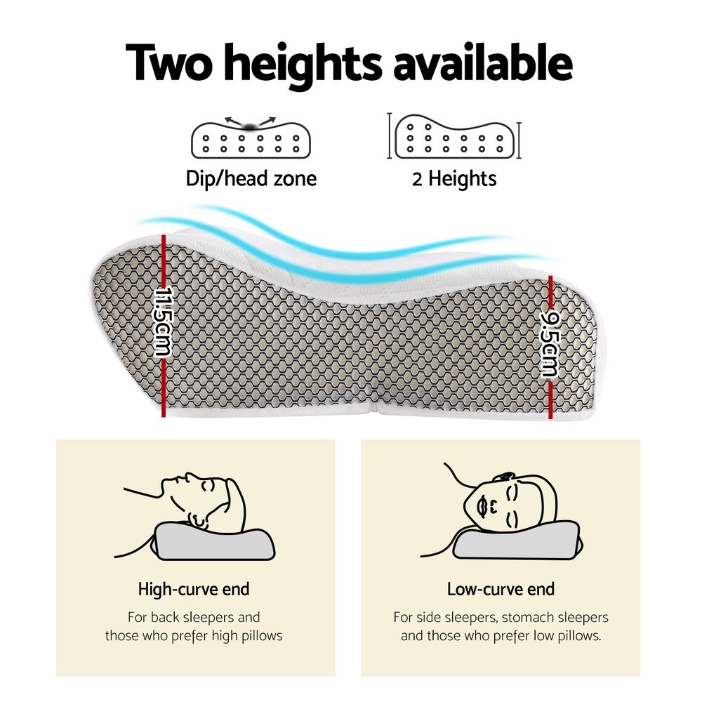 Giselle Memory Foam Pillow Contour Neck Price