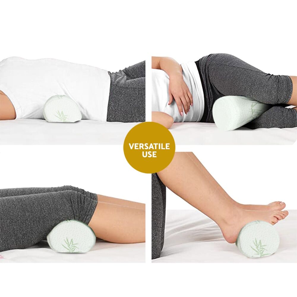 Memory Foam Neck Roll Pillow Bamboo Cover Price