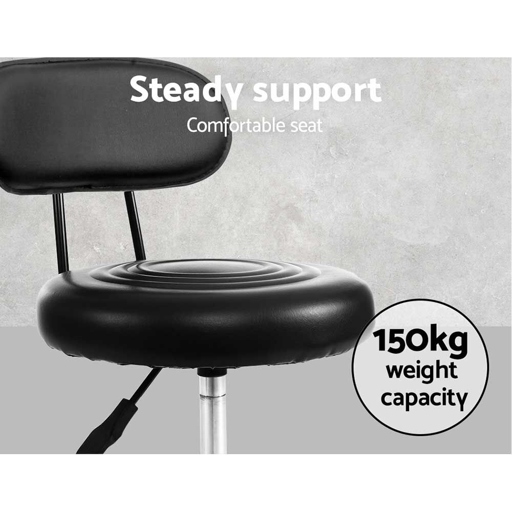 Artiss Salon Stool Swivel Chair Backrest Price