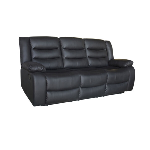 Fantasy Recliner PU Leather 3R+2R Black Price