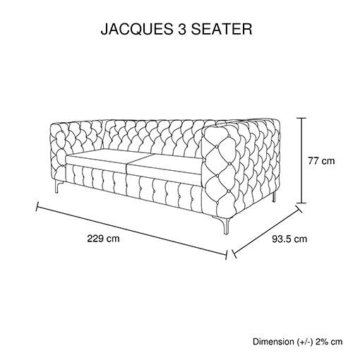 Jacques 3R+2R Black Colour Price