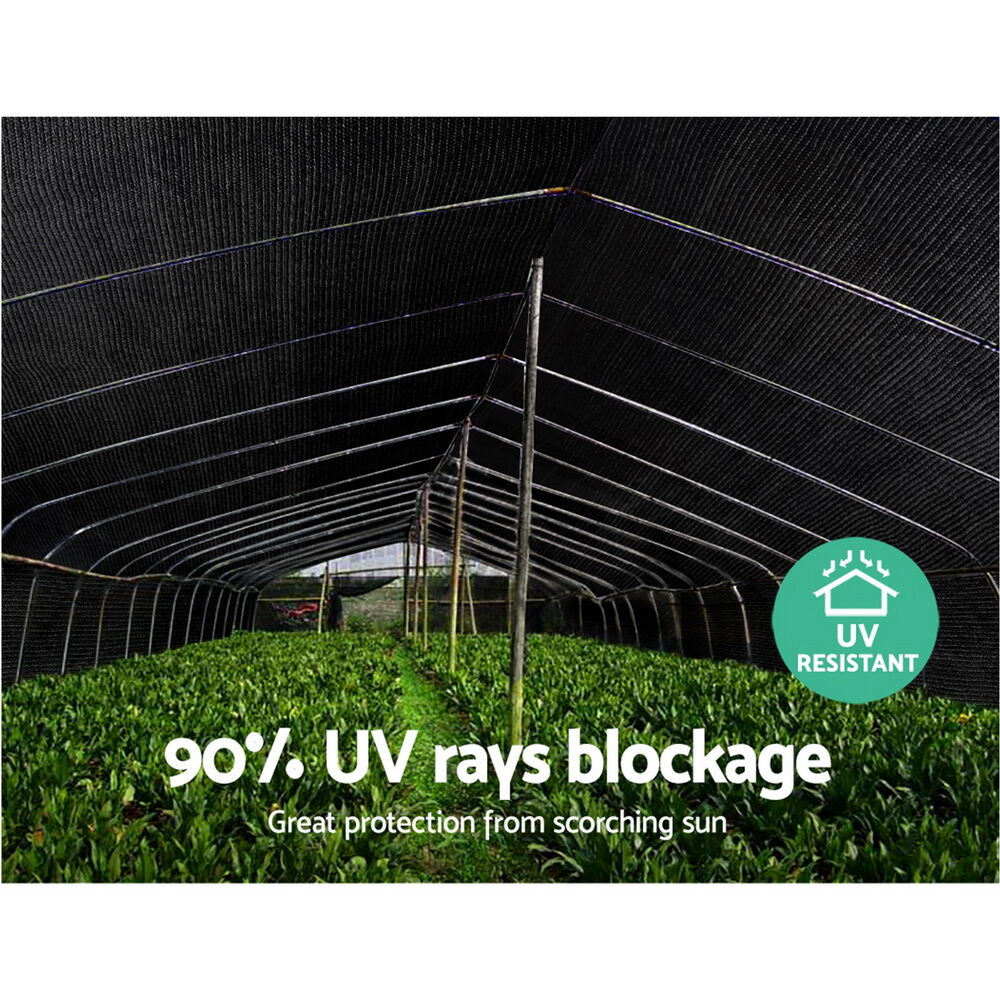 Instahut 90% Shade Cloth 1.83x20m Shadecloth Sail Heavy Duty Black Price