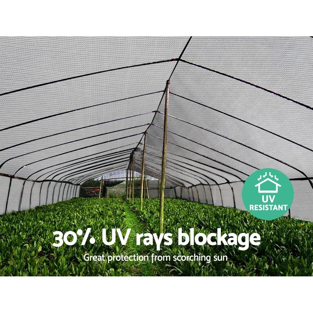 Instahut 30% Shade Cloth 3.66x10m Shadecloth Wide Heavy Duty White Price
