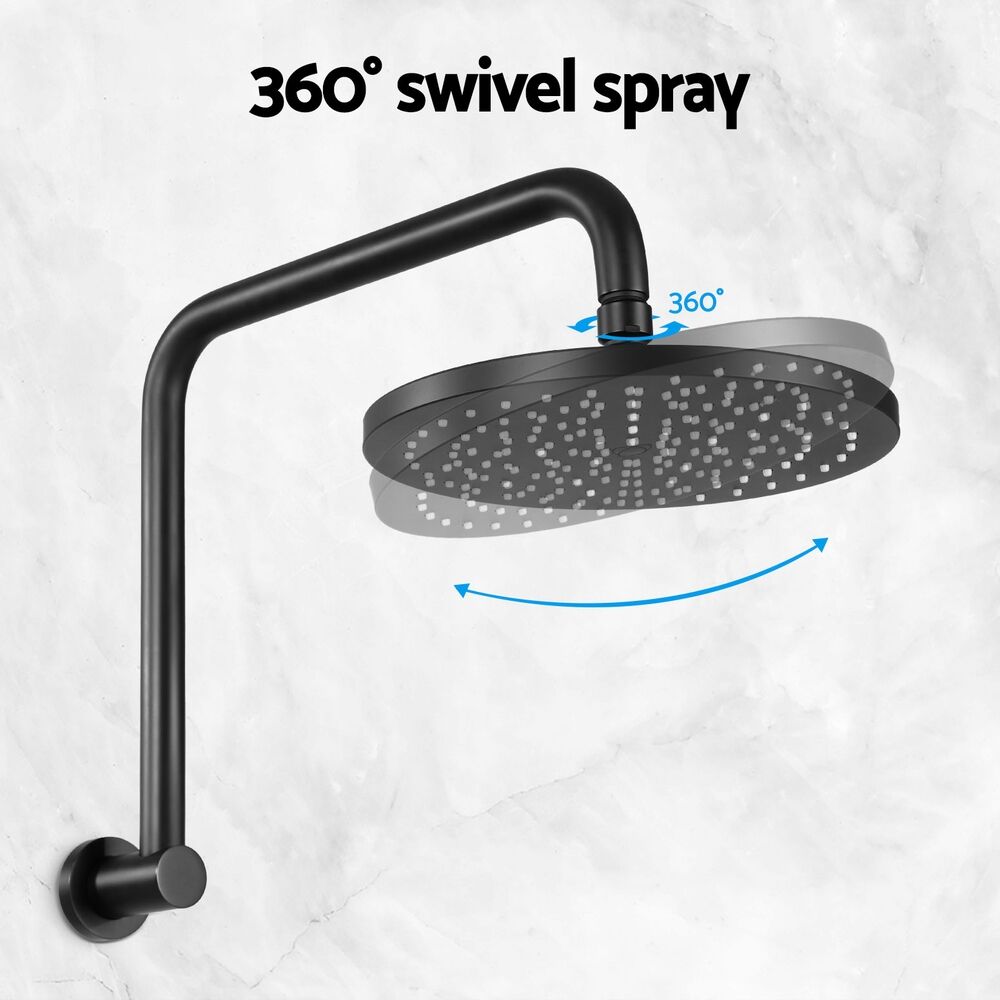 9'' Rain Shower Head Overhead High-pressure Swivel Black Price
