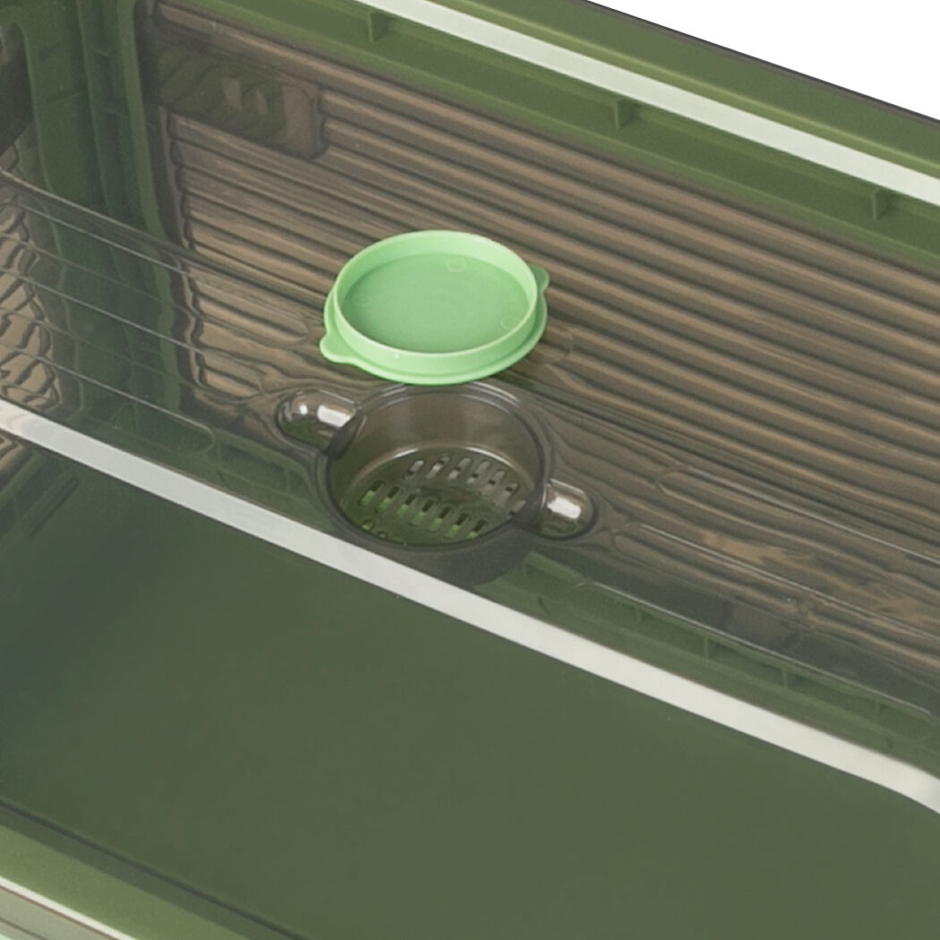 Storage Box Plastic Stackable Container L Green Large Price
