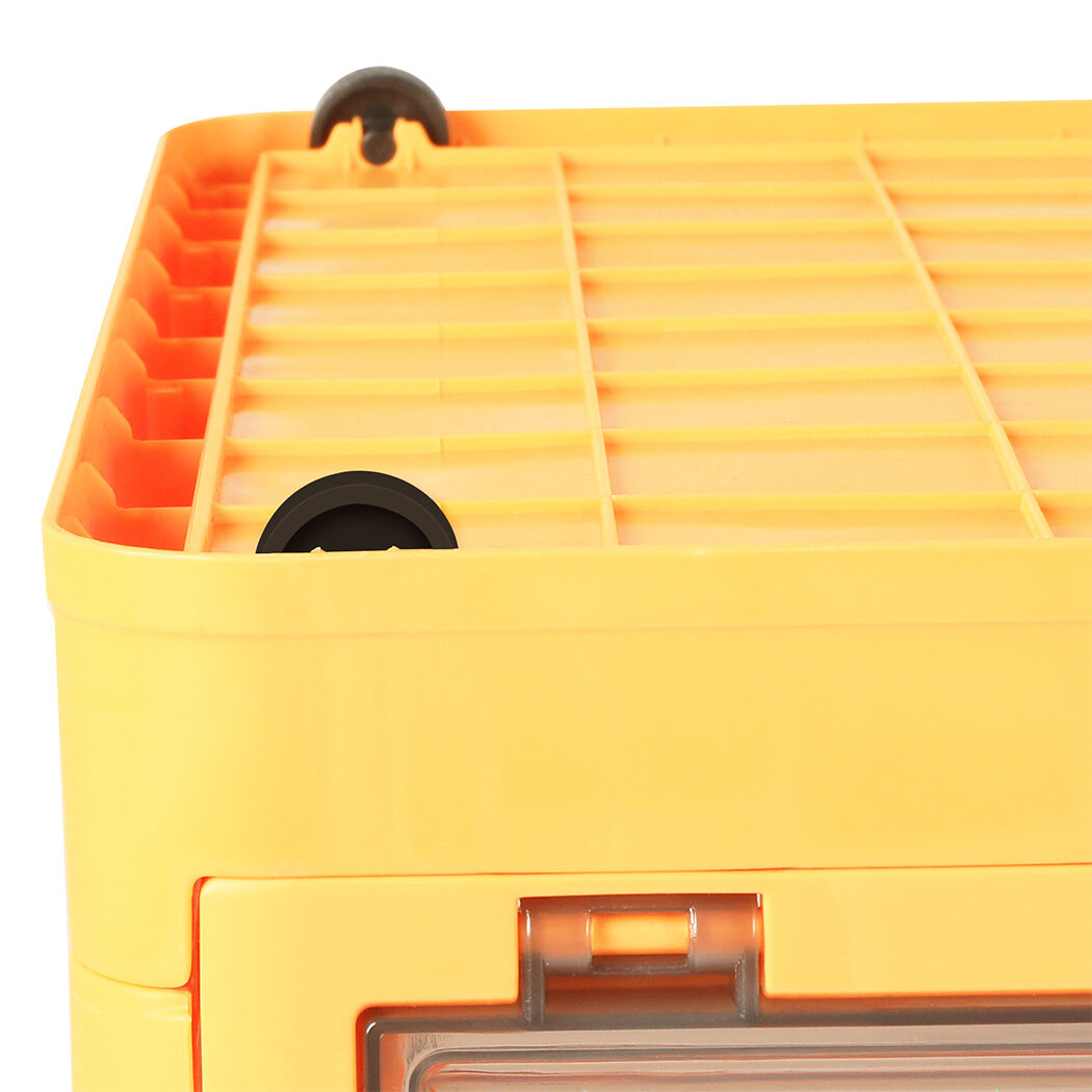 Storage Organiser Large Box Stackable M Orange Medium Price
