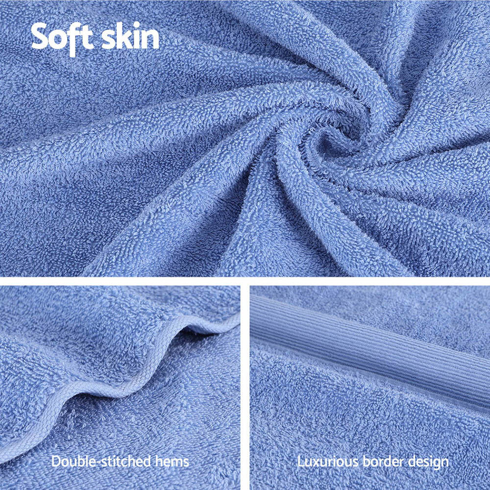 2 Pack Bath Sheets Set Cotton Extra Large Towel Blue Price