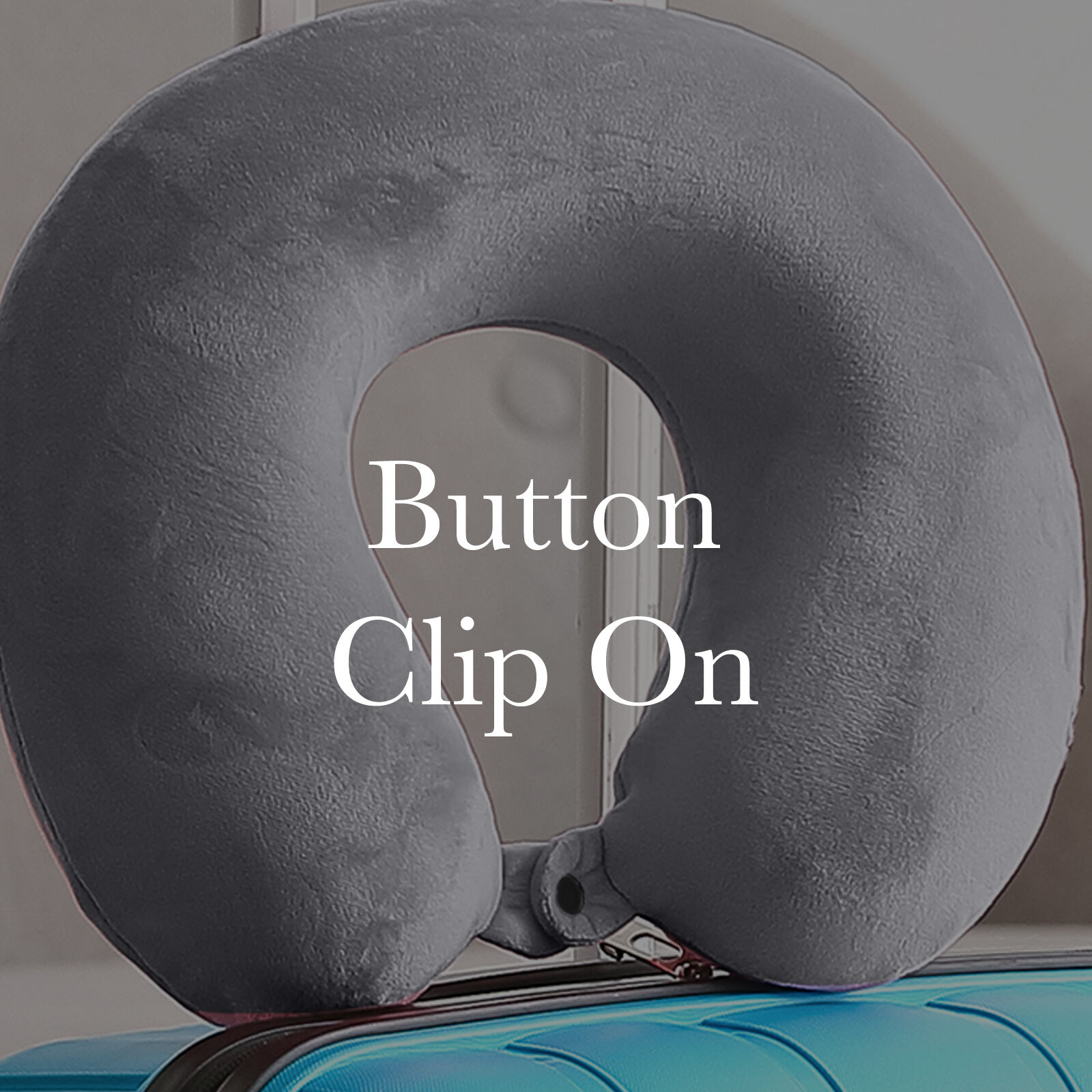Milano Decor Memory Foam Travel Neck Pillow With Clip Cushion Support Soft Blue Price